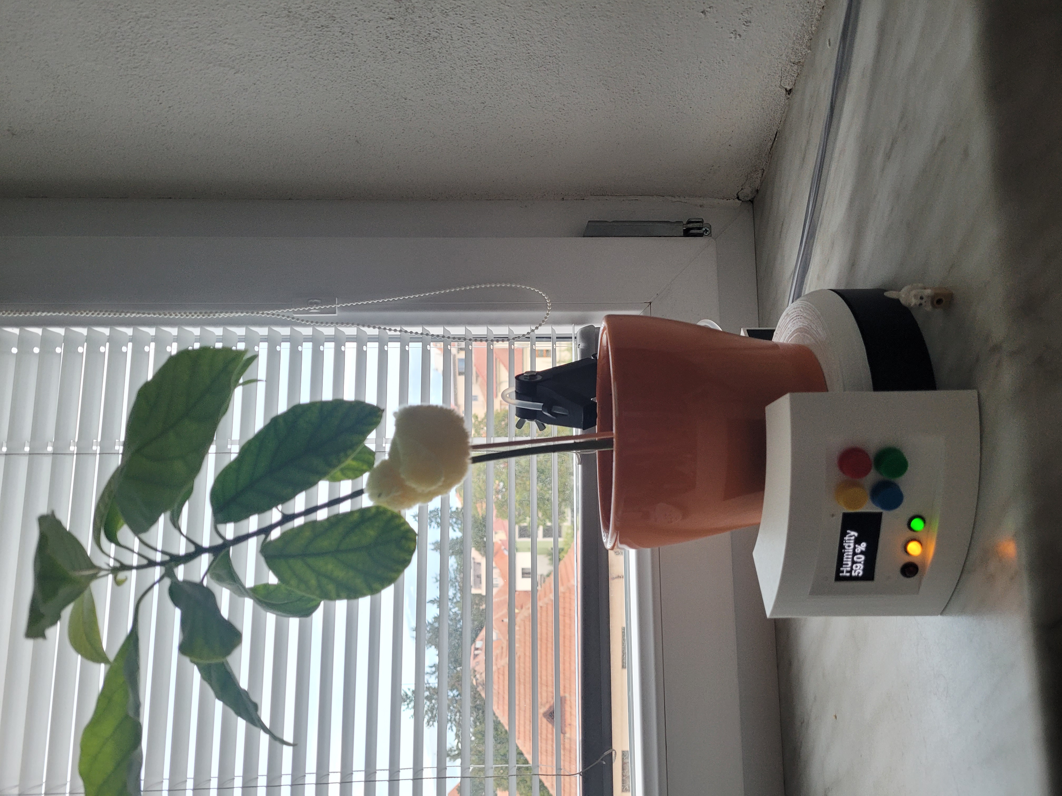 top shelf part of the smart flower pot